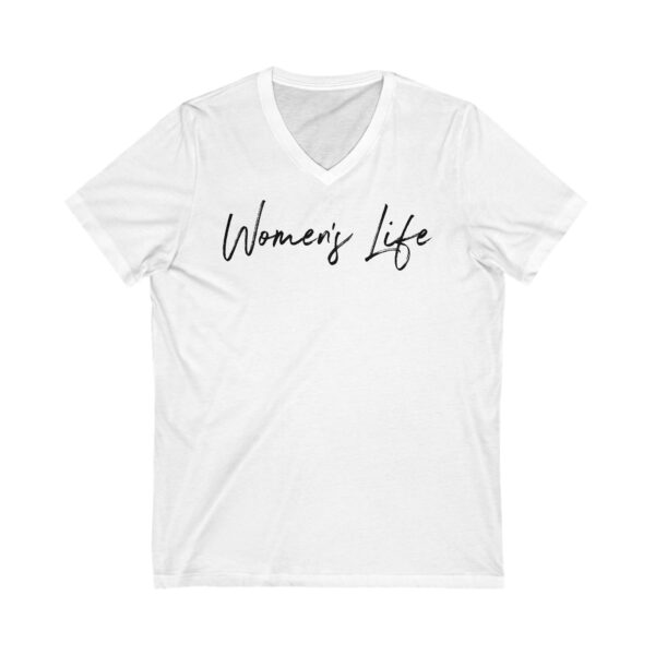 Unisex Jersey Short Sleeve V-Neck Tee