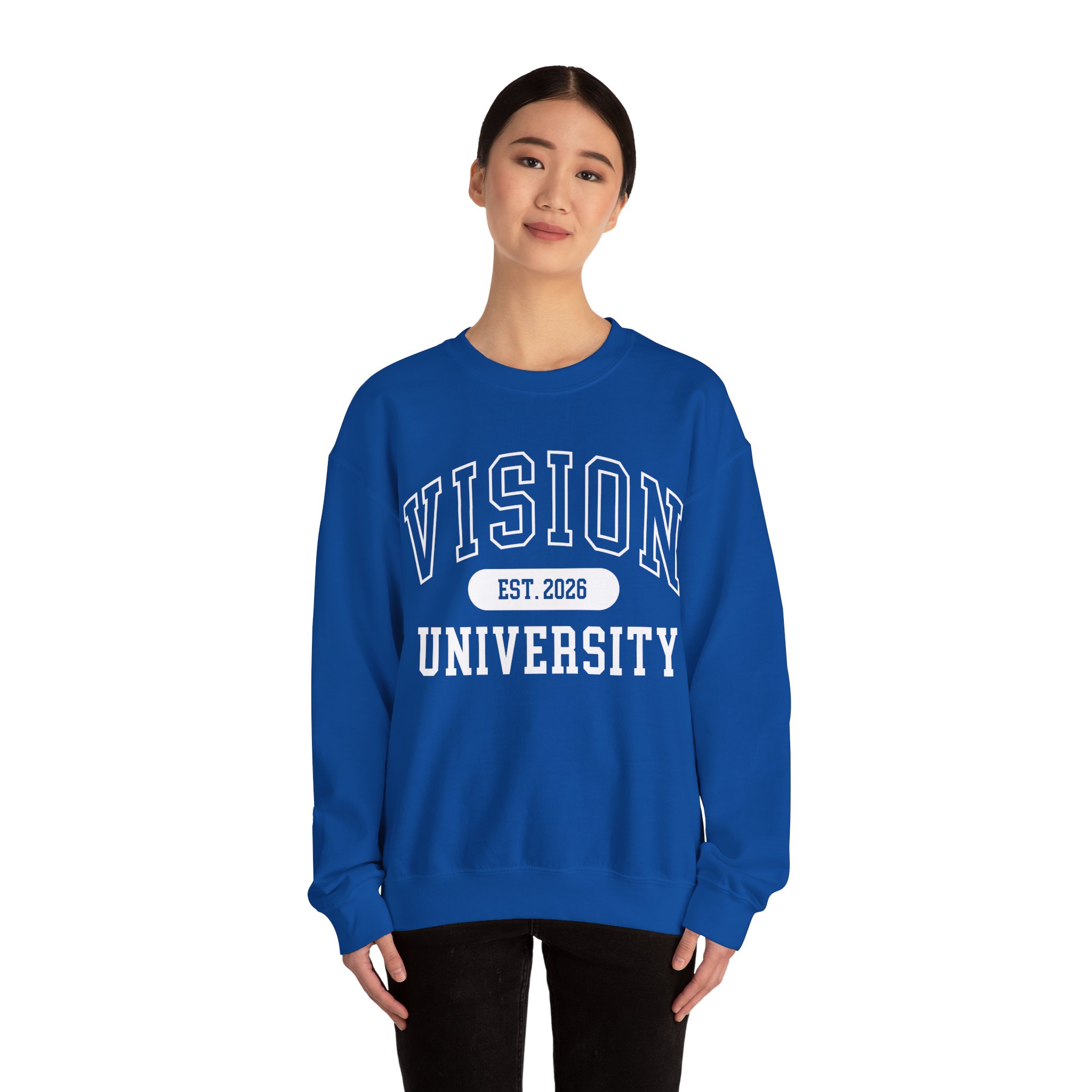 Vision University Crewneck Sweatshirt — EST. 2026 Collegiate Pullover - Image 4