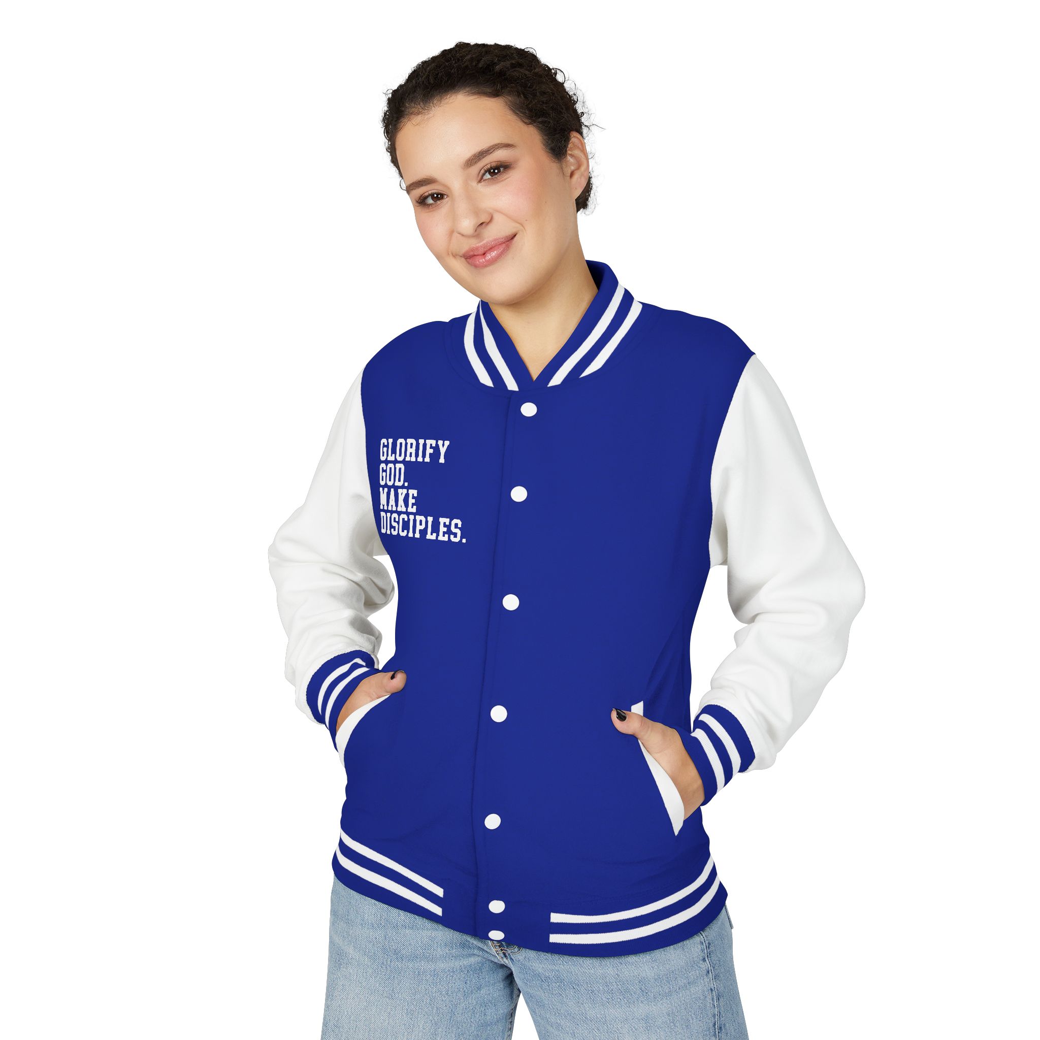 Unisex Heavyweight Letterman Jacket - Image 3