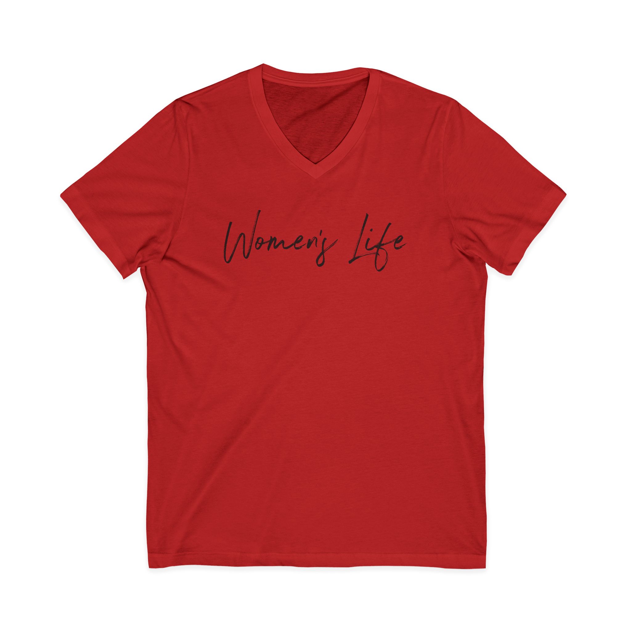 Women's Life - Unisex Jersey Short Sleeve V-Neck Tee - Image 9
