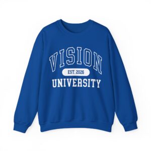 Vision University Crewneck Sweatshirt — EST. 2026 Collegiate Pullover