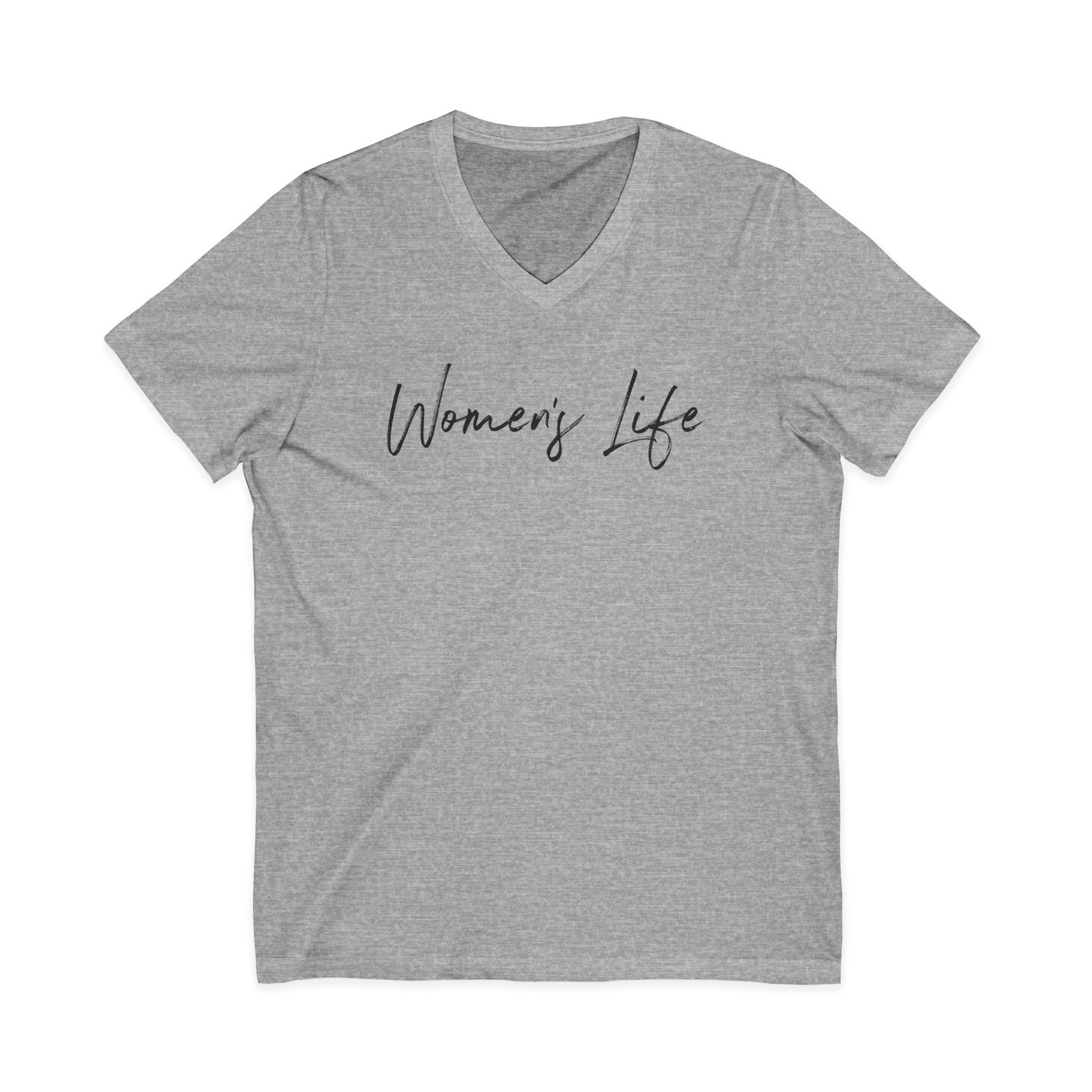 Women's Life - Unisex Jersey Short Sleeve V-Neck Tee - Image 11